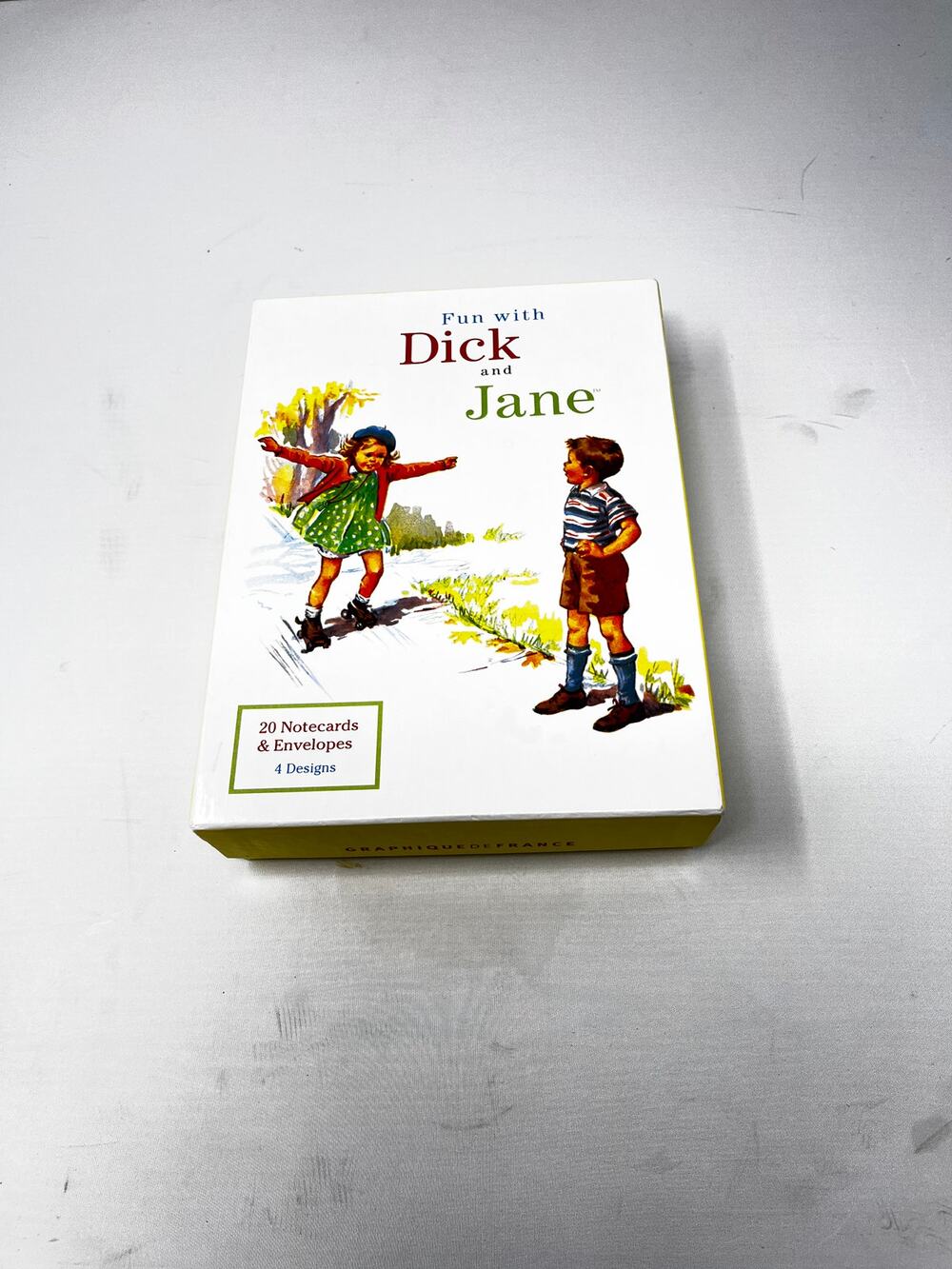 EMPTY box Fun with Dick and Jane Pre-Owned Sturdy Box 6x8x2 inches Vintage Vibes